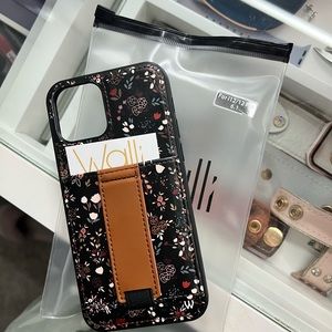 iPhone 12/12 pro Walli-case phone cover - midnight floral - NEW